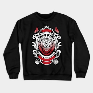 Lion king white red Crewneck Sweatshirt